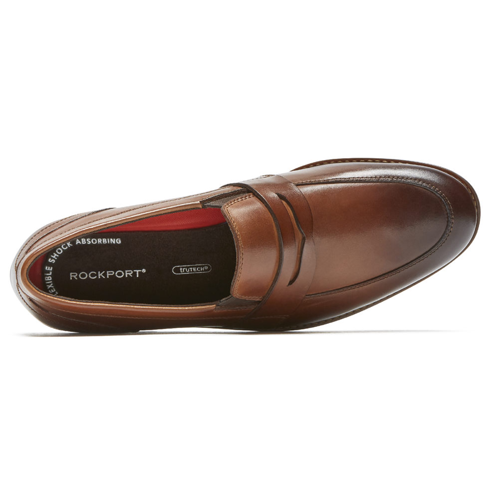 Rockport Mens Style Purpose 3 Double Gore Penny - Loafers Brown - PNM017542